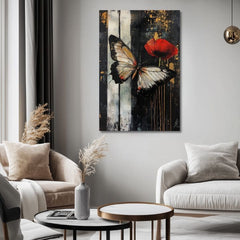 Obraz motýľov Prekvapenie - 100% originál domaľovaný akrylom