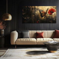 Obraz motýľov Makový sen - 100% originál domaľovaný akrylom