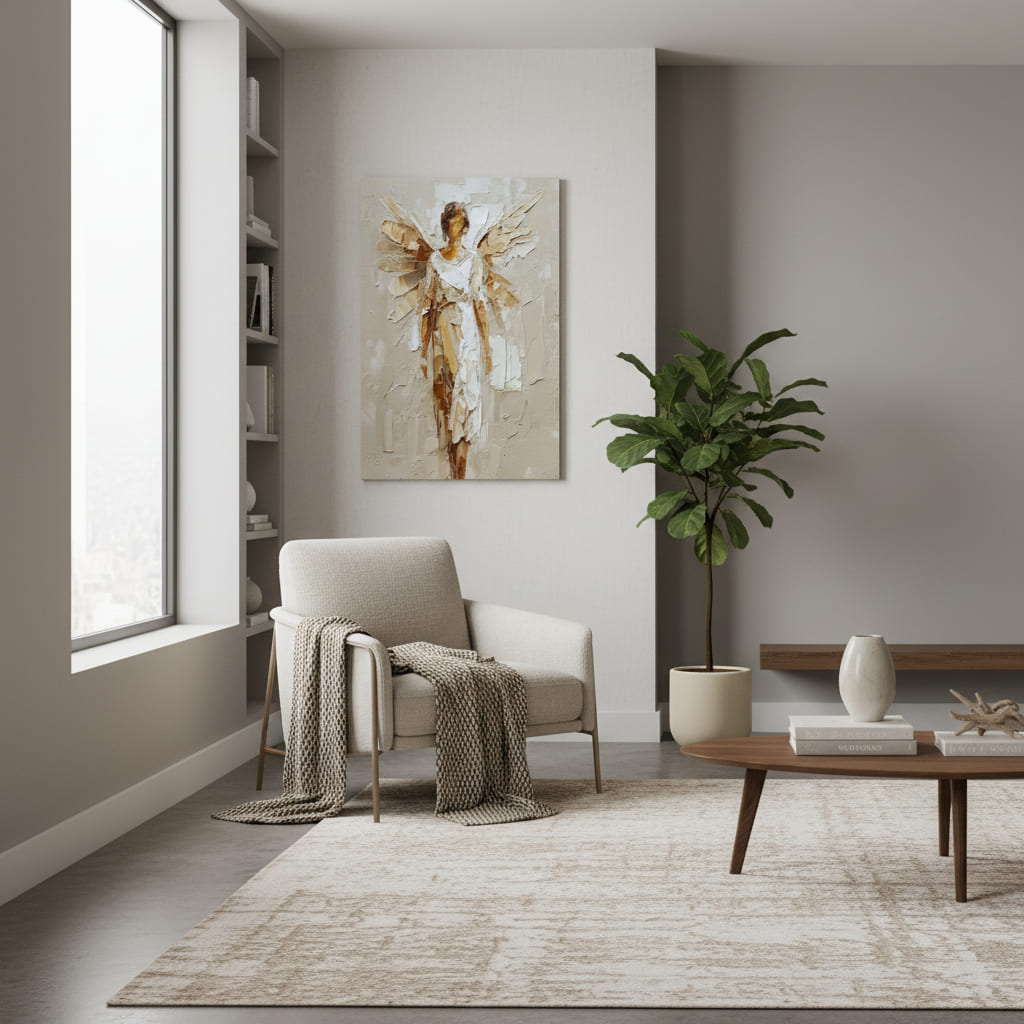 Obraz anjela Akrylové krídla | 100% originál domaľovaný akrylom