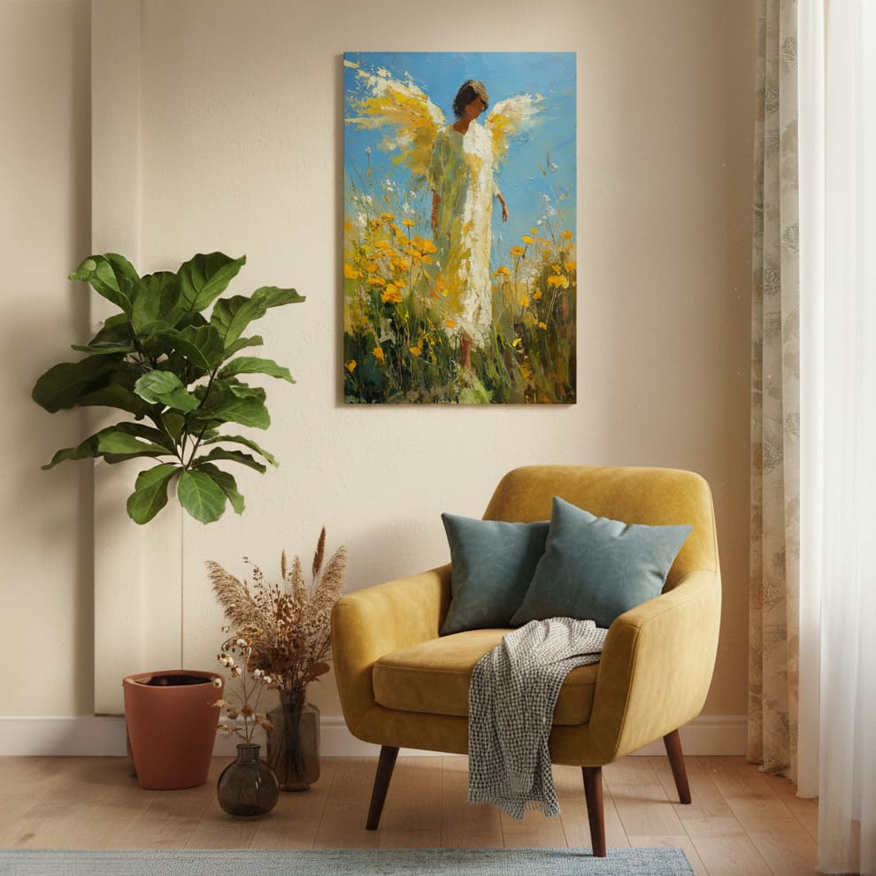 Obraz anjela Svetlo nádeje | 100% originál domaľovaný akrylom