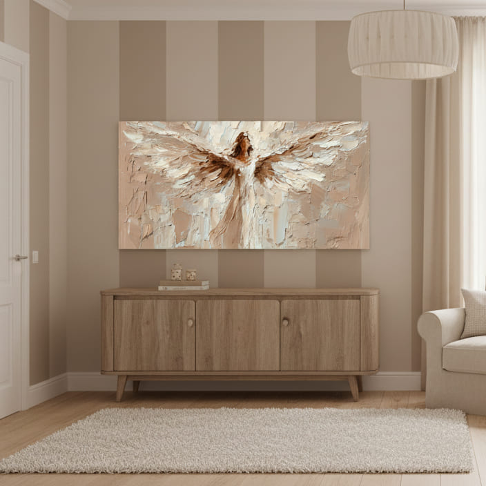 Obraz anjela Božské objatie | 100% originál domaľovaný akrylom