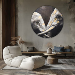 Okrúhle obrazy s akrylom Dotyk afrického kráľa | rôzne rozmery | rôzne rozmery