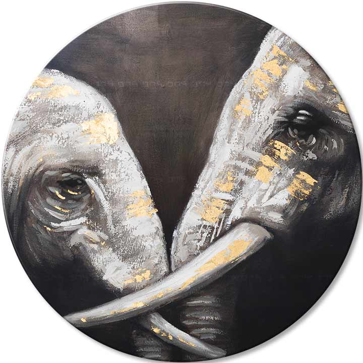 Okrúhle obrazy s akrylom Dotyk afrického kráľa | rôzne rozmery | rôzne rozmery
