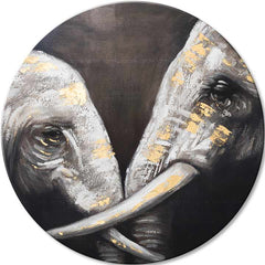 Okrúhle obrazy s akrylom Dotyk afrického kráľa | rôzne rozmery | rôzne rozmery