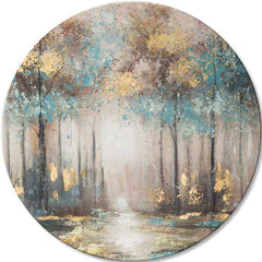 Okrúhle obrazy s akrylom Tajomstvá zlatého rána | rôzne rozmery | rôzne rozmery