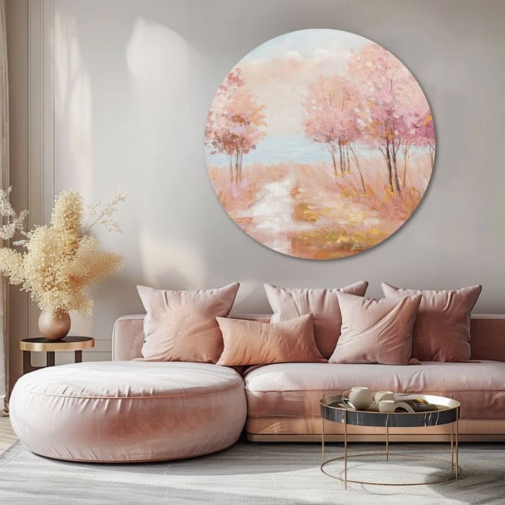 Okrúhly maľovaný obraz Vysnený život | rôzne rozmery | rôzne rozmery