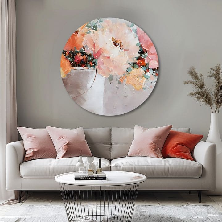 Okrúhly maľovaný obraz Túžba po kráse | rôzne rozmery | rôzne rozmery