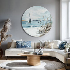 Okrúhly maľovaný obraz Vzdialený horizont | rôzne rozmery | rôzne rozmery