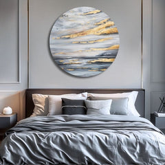 Okrúhly maľovaný obraz Zlaté nebo | rôzne rozmery | rôzne rozmery