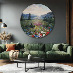 Okrúhly maľovaný obraz Ranná pohoda | rôzne rozmery | rôzne rozmery