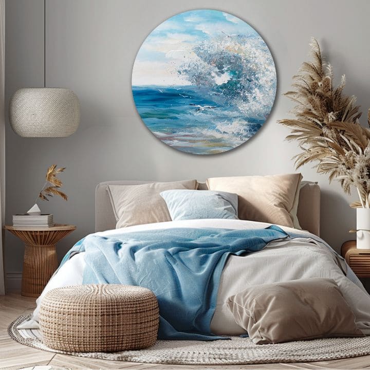 Okrúhly maľovaný obraz Nekompromisný živel | rôzne rozmery | rôzne rozmery