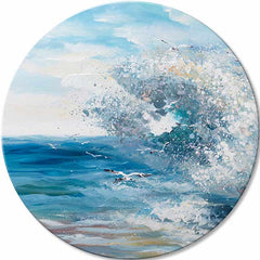 Okrúhly maľovaný obraz Nekompromisný živel | rôzne rozmery | rôzne rozmery