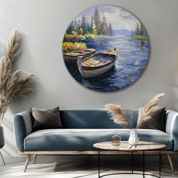 Okrúhly maľovaný obraz Začiatok dobrodružstva | rôzne rozmery | rôzne rozmery