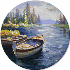 Okrúhly maľovaný obraz Začiatok dobrodružstva | rôzne rozmery | rôzne rozmery