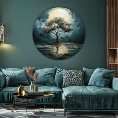 Okrúhle obrazy s akrylom Odlesky prírody | rôzne rozmery | rôzne rozmery