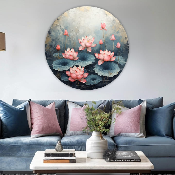 Okrúhle obrazy s akrylom Rozkvitnuté tajomstvo | rôzne rozmery | rôzne rozmery