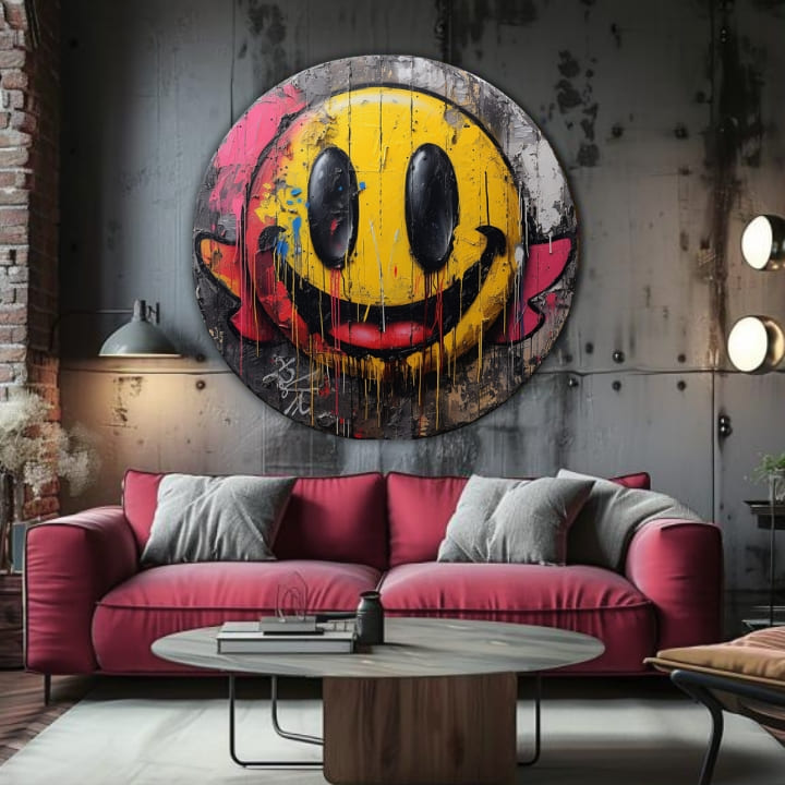 Okrúhle obrazy s akrylom Farby radosti | rôzne rozmery | rôzne rozmery