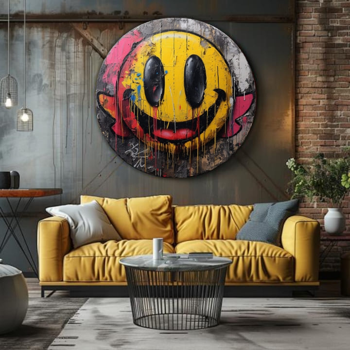 Okrúhle obrazy s akrylom Farby radosti | rôzne rozmery | rôzne rozmery