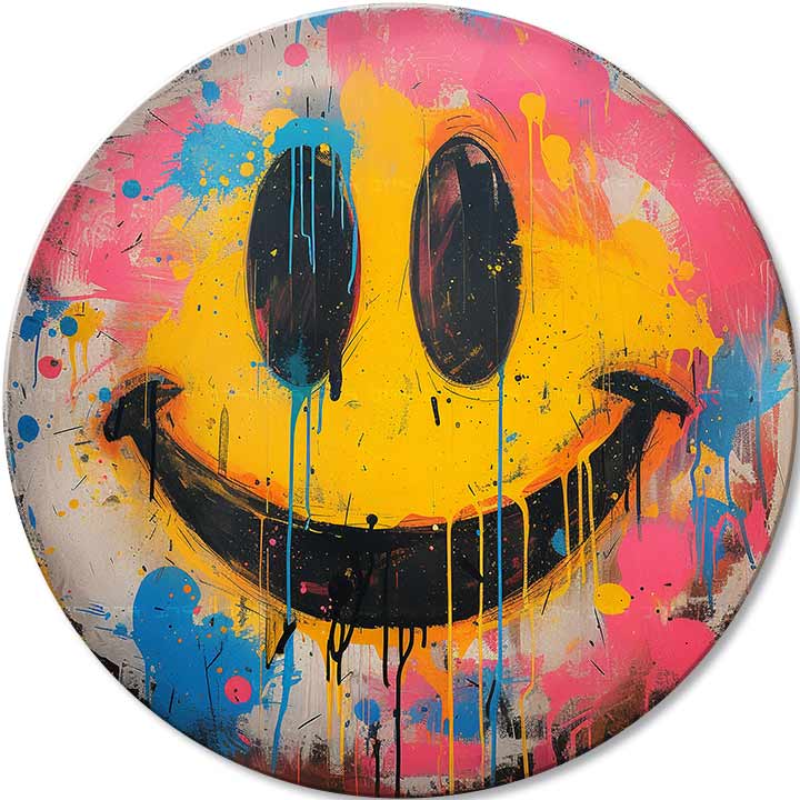 Okrúhle obrazy s akrylom Farby radosti | rôzne rozmery | rôzne rozmery
