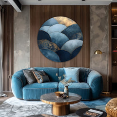 Okrúhle obrazy s akrylom Horské zlato | rôzne rozmery | rôzne rozmery