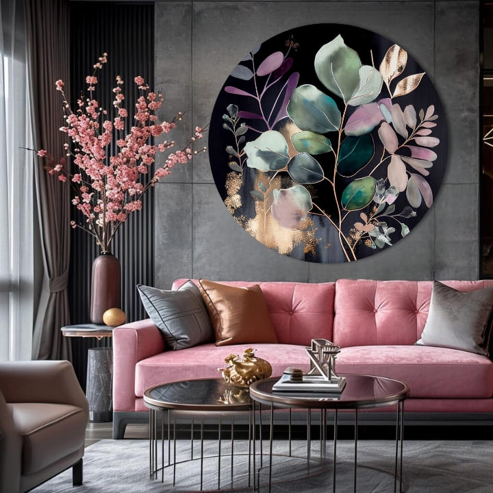 Okrúhle obrazy s akrylom Nočný život | rôzne rozmery | rôzne rozmery