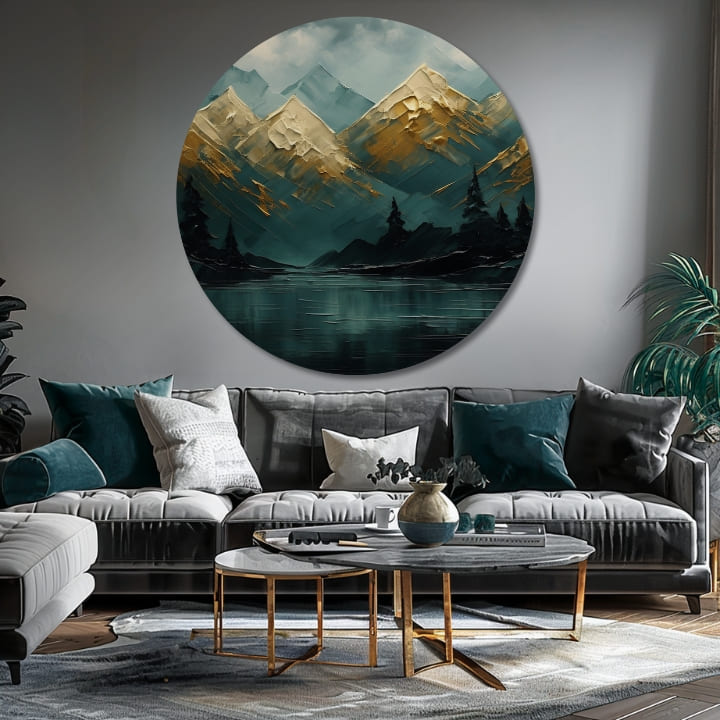 Okrúhle obrazy s akrylom Zabudnutý les | rôzne rozmery | rôzne rozmery