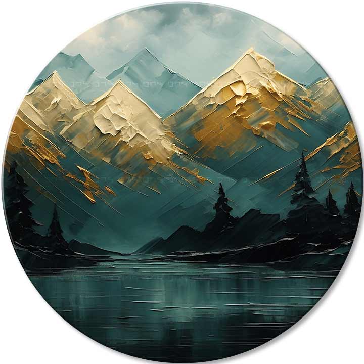 Okrúhle obrazy s akrylom Zabudnutý les | rôzne rozmery | rôzne rozmery