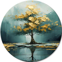 Okrúhle obrazy s akrylom Príbeh strateného jazera | rôzne rozmery | rôzne rozmery