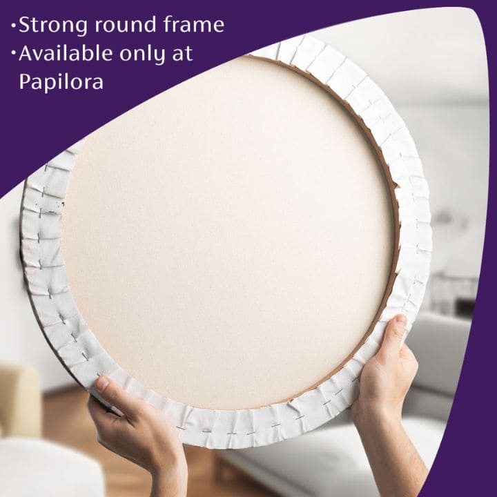 Okrúhle obrazy s akrylom Portrét pokory