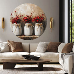 Okrúhle obrazy s akrylom Tri sestry