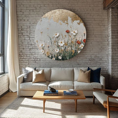 Okrúhle obrazy s akrylom Odlesky slnka