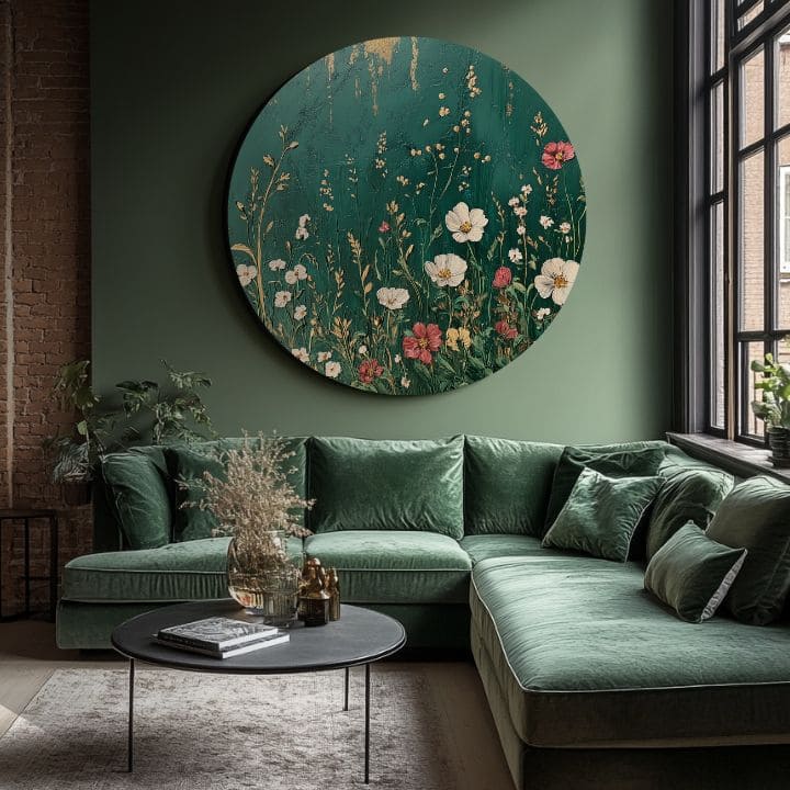 Okrúhle obrazy s akrylom Večná krása