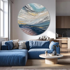 Okrúhle obrazy s akrylom Nový začiatok | rôzne rozmery | rôzne rozmery