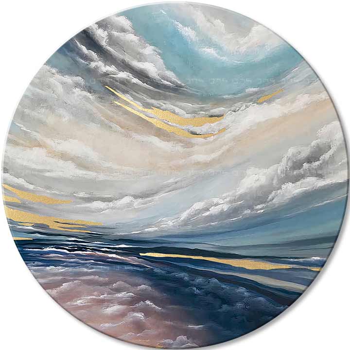 Okrúhle obrazy s akrylom Nový začiatok | rôzne rozmery | rôzne rozmery