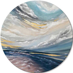 Okrúhle obrazy s akrylom Nový začiatok | rôzne rozmery | rôzne rozmery