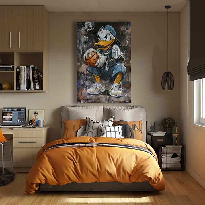 Obraz LeBron Duck na plátne | Akrylové detaily