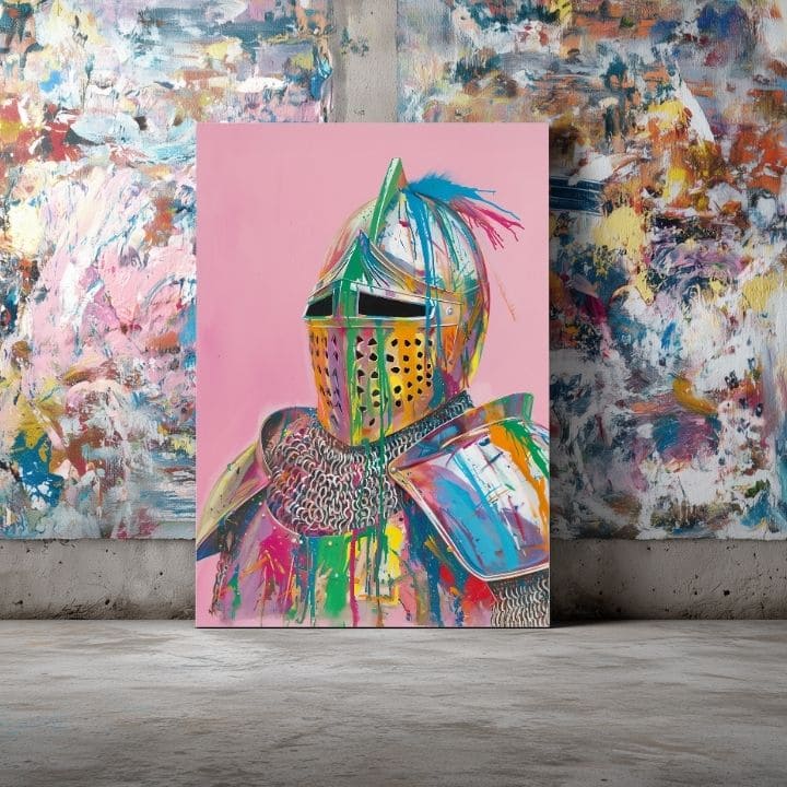 Obraz Vivid Knight na plátne | Maľovaná štruktúra