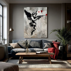 Obraz Love Hunter na plátne | Maľovaná štruktúra