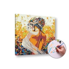 Maľovanie podľa čísel ŽENA – stredná náročnosť | rôzne rozmery a možnosť rámovania