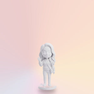 Biela 3D figúrka 14 cm – malá