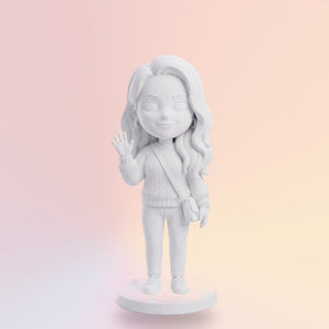 Biela 3D figúrka 22 cm – veľká