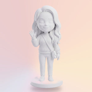 Biela 3D figúrka 25 cm – extra veľká