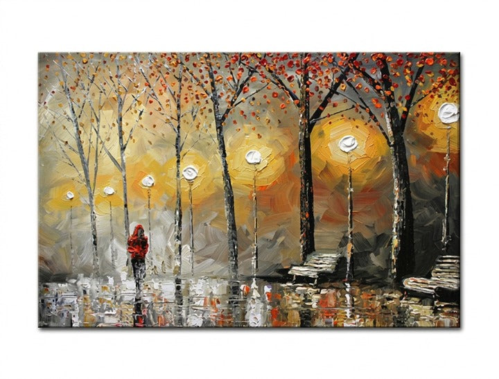 Maľovaný obraz na stenu KRAJINA 120 x 80 cm – náhľad