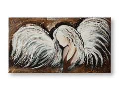 Maľovaný obraz na stenu ANJEL | rôzne rozmery