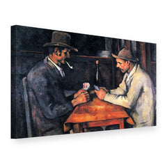 Obraz Hráči kariet – Paul Cézanne na plátne, 3D pohľad