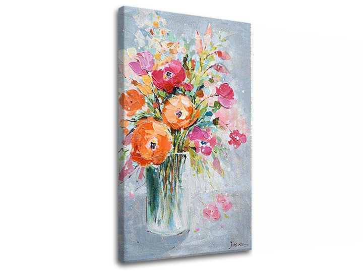 Obraz na plátne KVETY VO VÁZE 1 dielny XOBCH11002WE1 | rôzne rozmery