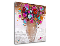 Obraz na plátne VÁZA S KVETMI | rôzne rozmery