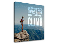 Motivačný obraz na stenu The best view comes_001 | rôzne rozmery