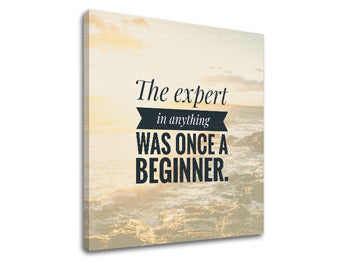 Motivačný obraz na stenu The expert in anything | rôzne rozmery