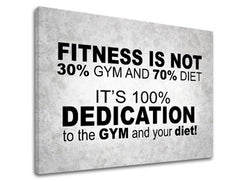 Motivačný obraz na stenu Fitness is not | rôzne rozmery